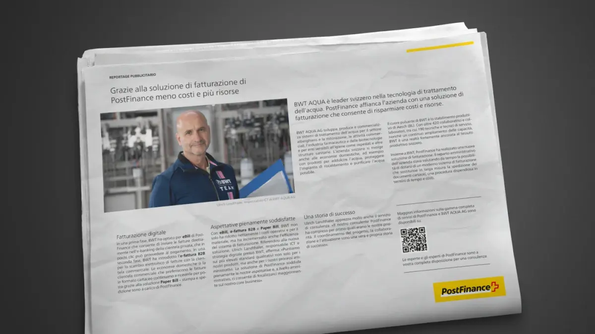 Postfinance-Firmenkunden-Zeitung