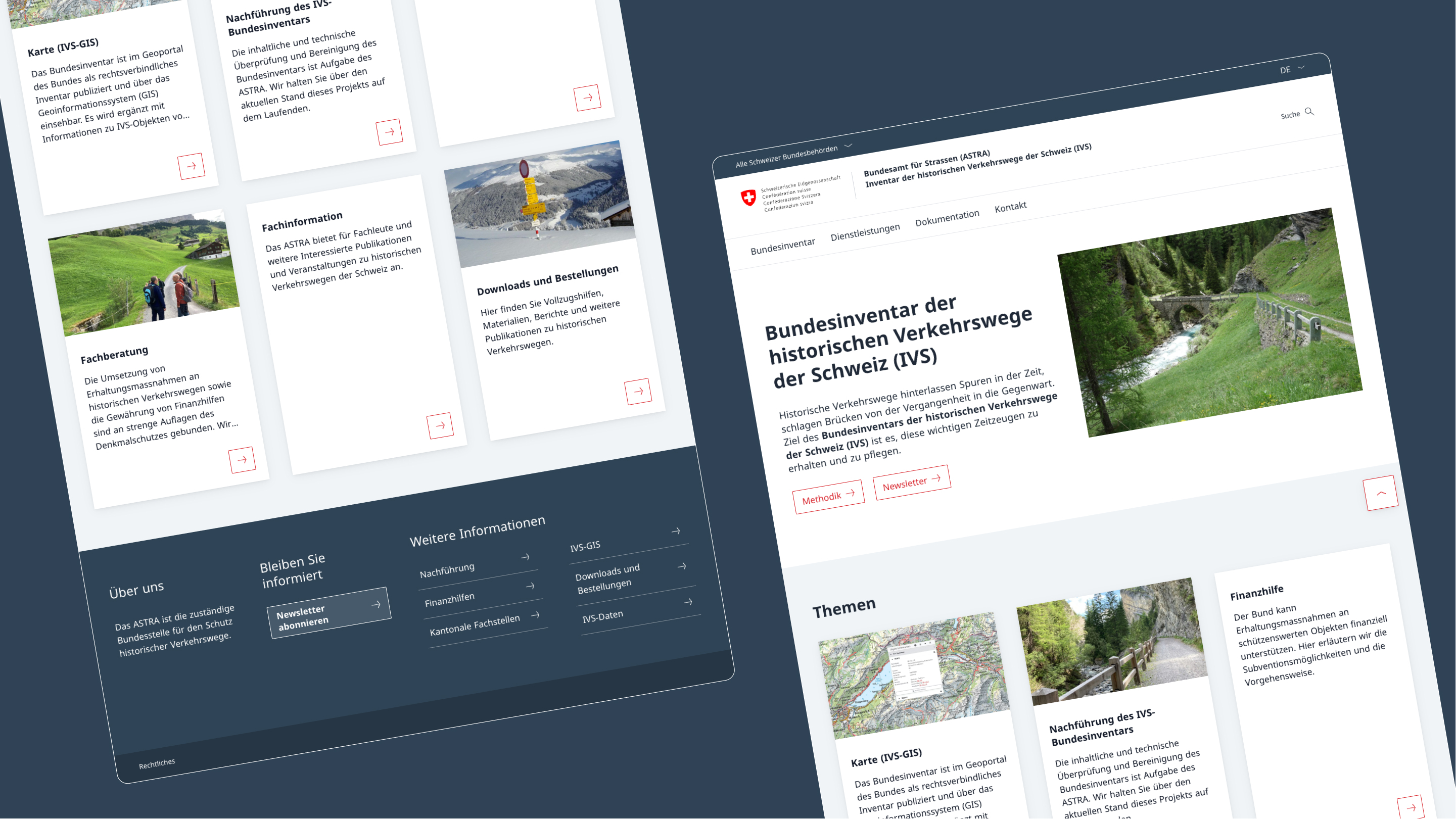 Neue Website für historische Verkehrswege ASTRA IVS