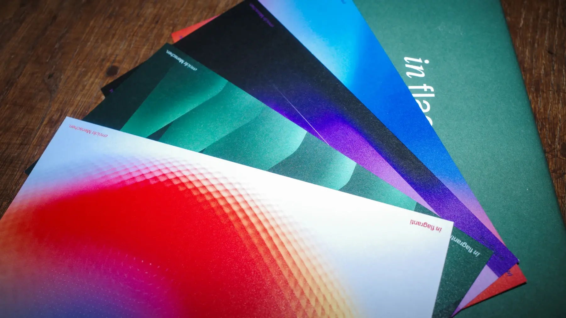 Die gedruckten Postkarten